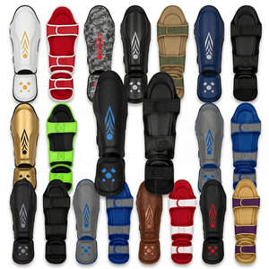 Equipo de Protección, Protectores de Tibia de Piel Sintética PU Personalizados para Muay Thai, Diseño de Última Generación, Protección Completa para Kickboxing, MMA y Artes Marciales - Product Image 1
