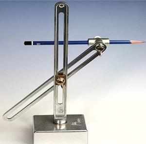 Diviseur vertical en laiton pour artistes, outil de dessin à motif droit avec porte-crayon, disponible à prix de gros. - Product Image 1
