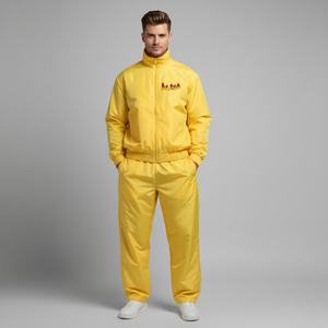 Vêtements streetwear sur mesure, ensemble 2 pièces homme, veste et jogging, color block, usage quotidien, 100% nylon, coupe-vent et imperméable. - Product Image 3
