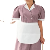 Uniforme de personnel d'hôtel de haute qualité en mélange polyester/coton avec poches avant, tailles et couleurs personnalisées, unisexe, logo personnalisé