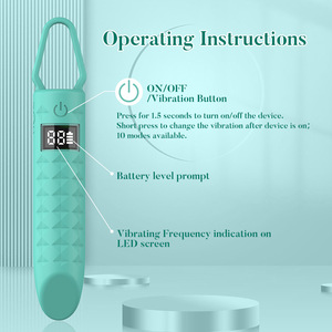 <b>Rechargeable</b> <b>Vibrating</b> Bullet 10 <b>Vibration</b> Modes For Female Adult Sex Toy - Product Image 4