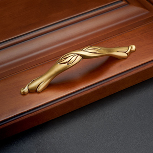 Nouvelles poignées de meuble en alliage de zinc, style moderne, nickel brossé doré, pour chambre, salon, entrepôt, hôtel, entrée extérieure - Product Image 4