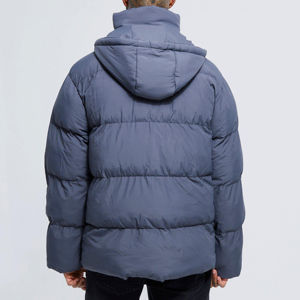 Doudoune d'hiver décontractée pour homme en tissu polaire avec rembourrage en polyester, col montant, personnalisable, imperméable et respirante - Product Image 2