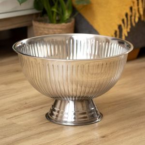 Modern Gold <b>Silver</b> Triple Bowl Serving <b>Tray</b> Luxury Hospitality Tabletop Display Set - Product Image 6
