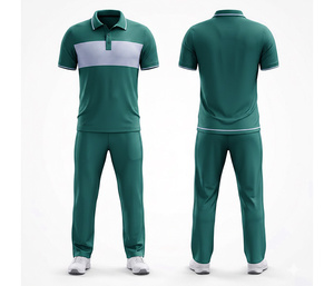 Professional Team <b>Cricket</b> Uniform Manufacturer | Men Women Youth <b>Cricket</b> Wears Polo Shirt and Trouser Full Team - Product Image 3