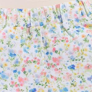 Ensemble de mousseline biologique de qualité supérieure Vêtements de printemps à imprimé floral pour bébé - Product Image 6