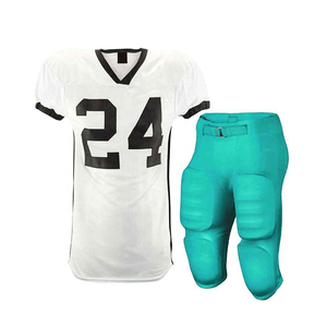 Jersey de Fútbol Americano Premium para Hombre, Diseño Personalizado OEM, Corto, de Spandex/Poliéster, Transpirable, que Absorbe la Humedad, con Transferencia de Calor - Product Image 1