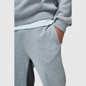 กางเกงวอร์มผ้าฟลีซเอวสูงสำหรับผู้ชายกางเกงลำลองสไตล์ฮิปฮอปสไตล์ฮิปฮอปสไตล์สตรีทแบบซ้อนกันโลโก้3D ตามสั่ง - Product Image 3