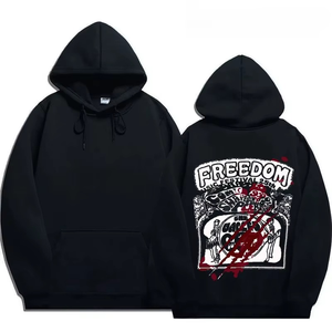 Sweat-shirt à capuche en molleton pour homme Freedom Festival 2026, blanc, décontracté, en coton tricoté, coupe classique, avec logo sur le devant et poche - Product Image 3