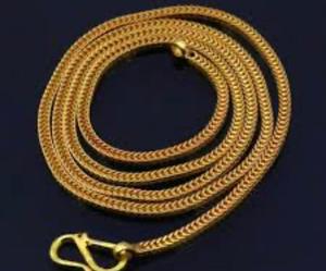 สร้อยคอโซ่ทองคำ สร้อยคอโซ่งู สำหรับทุกเพศ คลาสสิก สวมใส่ได้ทุกวัน เครื่องประดับโลหะผสมสังกะสี ของขวัญ - Product Image 2