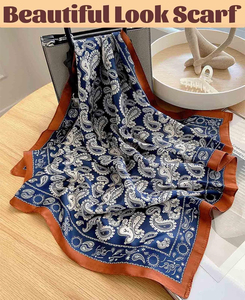 High Quality Customizable 100% <b>Silk</b> Lightweight Breathable Elegant Plaid Solid Casual <b>Scarf</b> Outdoor Fashion All Seasons Summer - Product Image 6