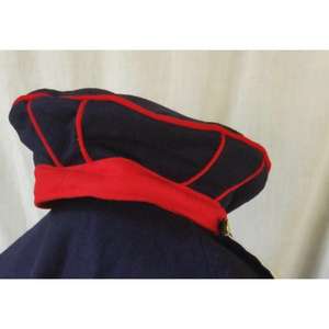 Casquette de terrain du Landwehr prussien (Mütze). Il est fabriqué en 100 % laine et présente une visière et une sangle en cuir. - Product Image 2