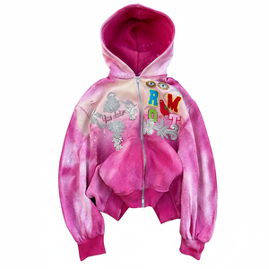 Sudaderas con capucha personalizadas con estampado y bordado de alta calidad de 300-400 g/m² para hombre y mujer, 100% algodón, estilo oversize para invierno, en dos colores. - Product Image 2