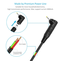 Cable de Alimentación de 5V CC, USB a CC 5.5*2.1mm, con 10 Puntas para Router, Luz LED, Mini Ventilador, Altavoz Bluetooth y Más Dispositivos de 5V
