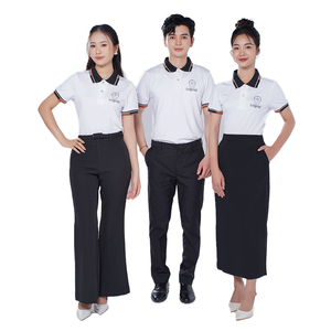 Uniforme de Trabajo de Alta Calidad para Personal, Conjunto de Camiseta Polo y Delantal, Poliéster Tejido, Personalizable, Ropa de Trabajo para Cafetería y Restaurante - Product Image 5
