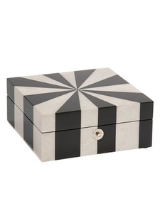 Luxury Multicolor Rectangular Wood Resin Jewelry Box Decorative Storage Packaging Gift - Product Image 4