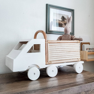 Camions de jeu pour enfants de qualité supérieure, jouets éducatifs, vente en gros de camions en rotin pour bébés garçons - Product Image 2