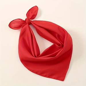 New Top Quality Satin <b>Scarf</b> Bandana Custom Print <b>Silk</b> Like Floral Head <b>Scarves</b> <b>Square</b> Satin Hair <b>Scarf</b> Bandanas for Women - Product Image 5