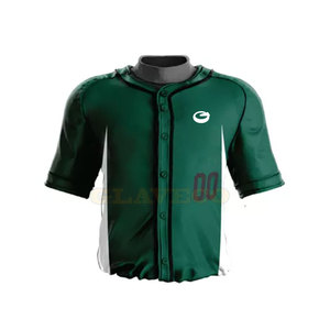 2026 Customize Fashion Digital Print Baseball Jerseys Custom Style Shirt Wholesale Men's 100% Polyester Quick Dry Anti-Bacterial - Product Image 4