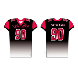 American Football Uniform <b>Set</b> Plus Size Short Sleeve Breathable Custom <b>Colour</b> Spandex Polyester Unisex Made in Pakistan - Product Image 2