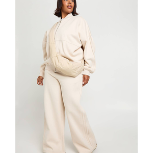 Conjunto Deportivo ODM para Mujer, Tallas Grandes, Suave y Cómodo, de Algodón, Antibacteriano, para Deportes al Aire Libre, Ultra Holgado, con Cierre, Pantalones Anchos, Traje de Entrenamiento - Product Image 5