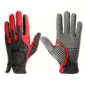 Lightweight Cabretta Leather Golf Gloves Anti Slip Particle Soft Sheepskin Leather Golf Glove With Wrist <b>Snap</b> Closure - Product Image 1