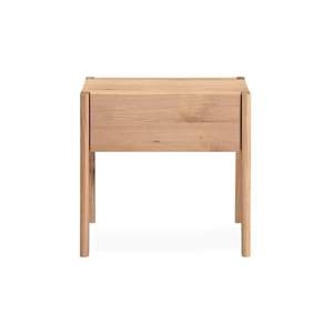 Table de chevet en teck massif de haute qualité avec tiroir pour hôtel de villégiature, fabricant de meubles OEM ODM - Product Image 2