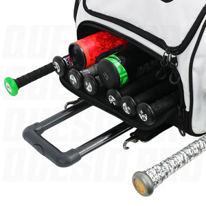 Bolsa de Béisbol Personalizada con Ruedas, Bolsa con Ruedas para Equipo de Receptor, Mochila de Gran Capacidad para Bate de Béisbol, Impermeable, Resistente, Personalizada - Product Image 3