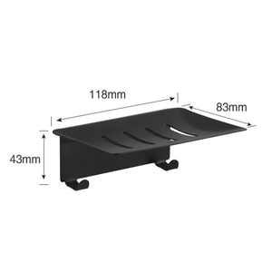 Professional Stainless Steel Good Quality Toilet <b>Drain</b> Soap Box 11.8 8.3 4.3 CM Silver Black Punch-free Soap Holder <b>Bathroom</b> - Product Image 5