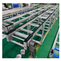 Transportador de Paletas Modular Personalizado de China, Precio de Fábrica, Transportador de Paletas para Mercancías Pesadas, Sistema de Transporte Industrial