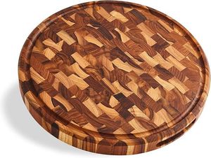 Classic Design Wooden Rectangle Chopping Block Set 1.5 Cm Thick Anti-Slip Dishwasher Safe Single Piece Kitchen Cutting <b>Board</b> - Product Image 6