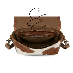 Western Hair On Hide <b>Mini</b> Crossbody <b>Bag</b> Tooled Leather Shoulder Purse Vintage Cowgirl Handbag Women - Product Image 5
