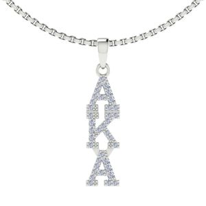 Silver Vertical Letter <b>Necklace</b> Women Elegant Crystal Pendant Jewelry Fashion Accessory <b>Statement</b> <b>Necklace</b> Gift Daily Wear - Product Image 3