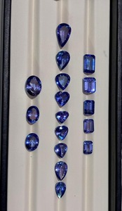 Piedra Preciosa Suelta de Tanzanita Natural, Tamaños Mixtos de 2-3 Quilates, Azul Púrpura, Piedra Semipreciosa para Joyería - Product Image 2