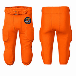 Pantalon de football américain avec lacets sur le devant, rembourrage protecteur, grande taille, protection UV, respirant, écologique, personnalisable, sport - Product Image 5