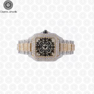 Charm_Jewells Luxury Stainless Steel Square <b>Watch</b> 36mm Analog Quartz Sapphire Crystal Folding Clasp Unisex - Product Image 4