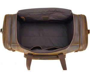 Sac de voyage unisexe NESTA SPORTS en cuir véritable vintage, grand format, sac à bandoulière, design confortable pour week-end - Product Image 5