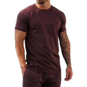 Nouvelle Arrivée Promotionnelle T-shirt de Sport Homme 100% Coton 180 g/m² Léger Respirant Écologique Uni Séchage Rapide Compressé à Manches Courtes - Product Image 2