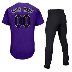 Customizable 100% Polyester Quick Dry Sports Wear Breathable Baseball Uniform Set Wholesale Fashion for Adults Made in Pakistan - Product Image 3