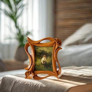 acacia wood Photo <b>Frame</b> Party <b>Wall</b> Decor Home Decor Bedroom Lily Flower Decorative - Product Image 4
