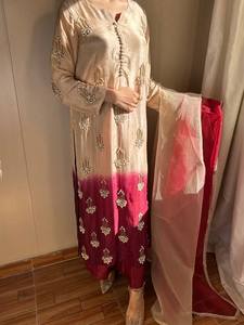 เสื้อชินรอนผ้าไหมแท้สำหรับแฟนซีพร้อม dupatta - Product Image 5