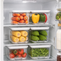 Boîtes de rangement en plastique transparent PET pour réfrigérateur et micro-ondes, conteneur rotatif pour aliments, organisateur pour le stockage des œufs