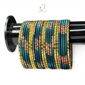 Brazaletes Decorativos para Niños, de Acero Inoxidable Chapado en Oro Azul, con Cristales, para Bodas, de Primera Calidad, para Boutiques, Tiendas de Regalos, Venta al Por Mayor - Product Image 5