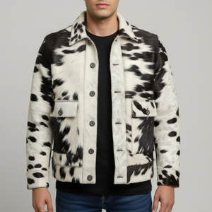 Dernier style de veste en cuir de vache véritable, design personnalisé, haute qualité, style vintage, pour l'hiver - Product Image 1