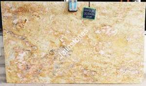 Losas de Granito Imperial Gold, Superficie de Piedra Natural Pulida para Encimeras de Cocina, Pisos, Revestimiento de Paredes, Uso Interior - Product Image 2