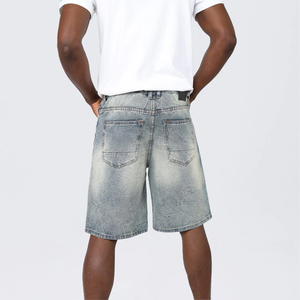 New Design High Quality 100% Cotton <b>Men</b> Denim Shorts Light Wash Summer Casual Breathable Quick Dry Wholesale for Sale - Product Image 4