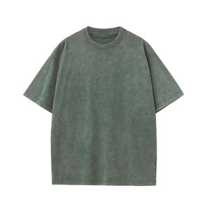 Camiseta de Punto para Hombre KIVOTECH, Lavada con Ácido, 100% Algodón, Ecológica, de Alta Calidad, en Oferta, Personalizable para Venta en Línea - Product Image 2
