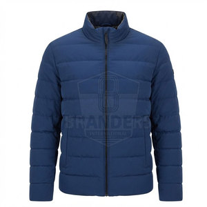 Casual Men Winter Outerwear Lightweight Puffer <b>Jacket</b> With <b>Quilted</b> <b>Pattern</b> Warm Filling High Collar And Comfortable Daily Wear - Product Image 4