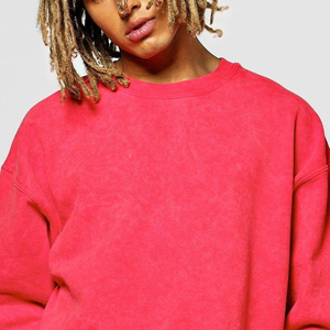 Organic Cotton Yarn Dyed Oversized Crewneck Women's Sweatshirt Premium Heavyweight Fleece Eco-Friendly Drop Shoulder <b>Jumper</b> - Product Image 5