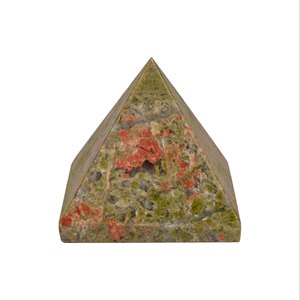 Pyramide en pierre d'Unakite naturelle – Pyramide de guérison en cristal poli – Fournisseur en gros - Product Image 4